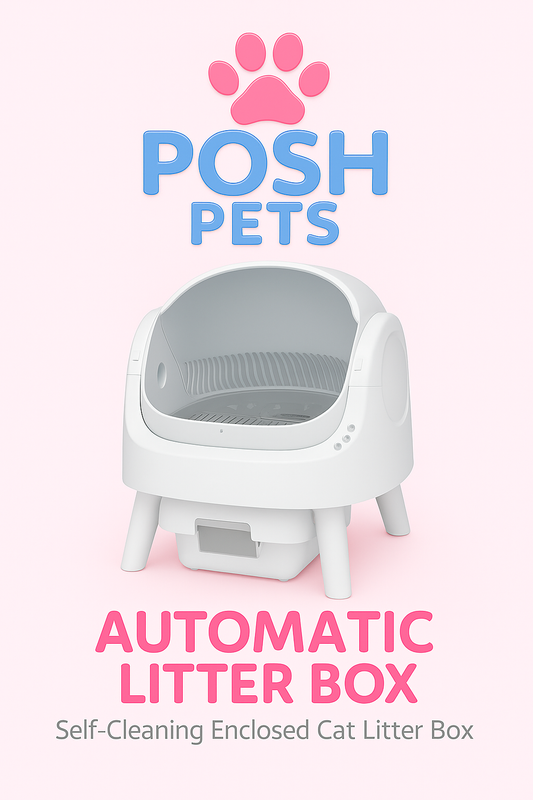 POSH PETS™ Self-Cleaning Cat Litter Box