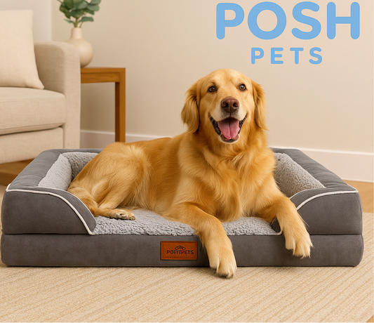 POSH PETS™ Luxe Orthopedic Bolster Bed (XL)