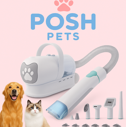 Posh Pets™ 7-in-1 Pet Grooming Vacuum & Hair Dryer Kit